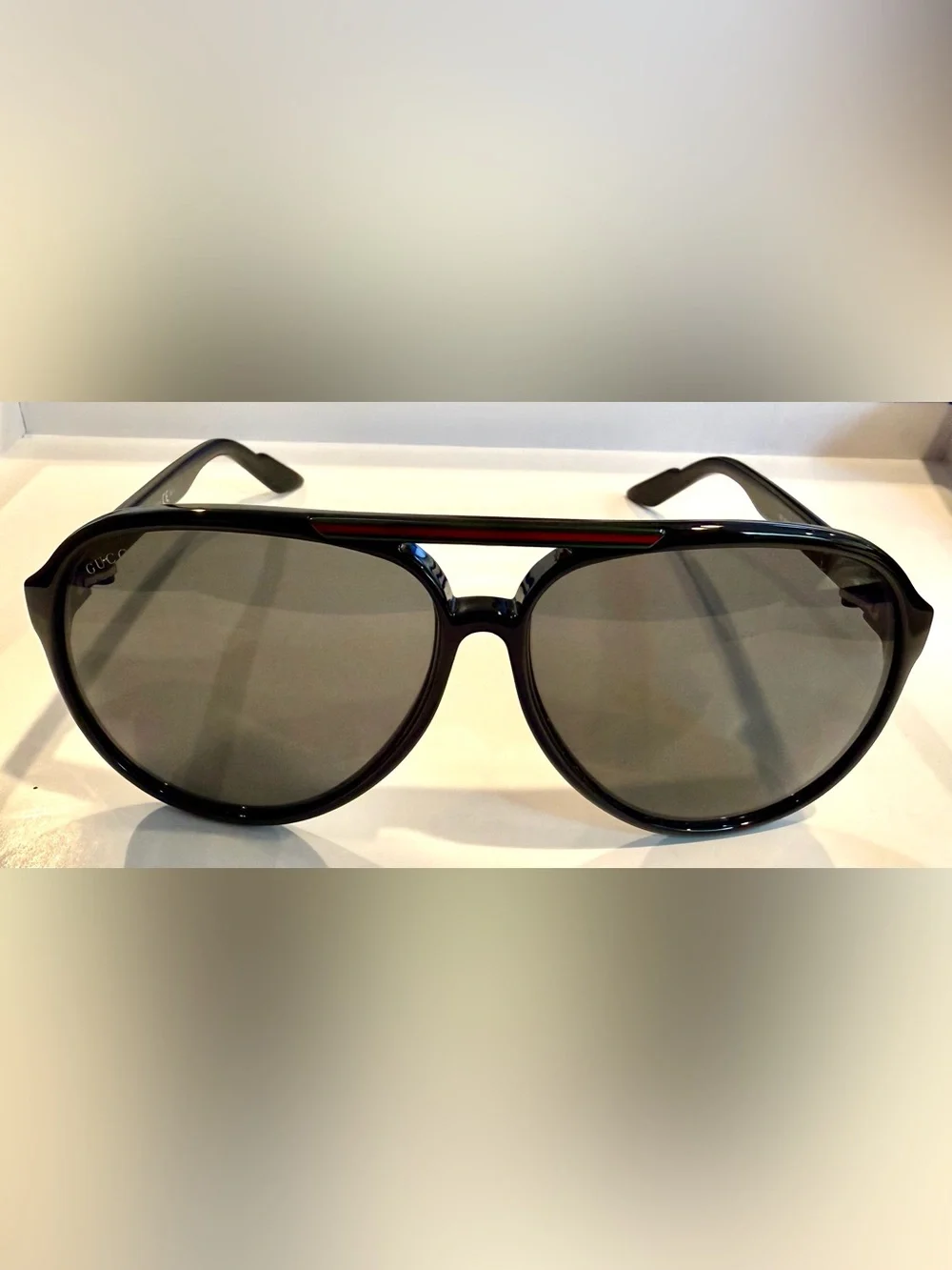 Gucci GG1627/S Aviator Sunglasses Black Italy w/ Case Box